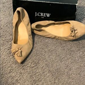J.Crew tan flats